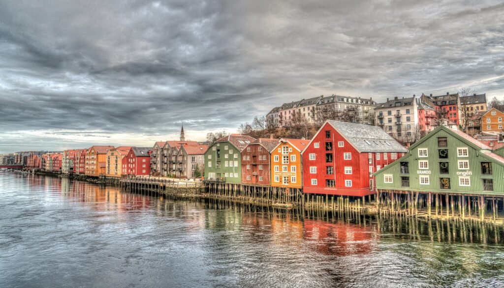 trondheim, row houses, architecture